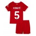 Tanie Strój piłkarski Liverpool Ibrahima Konate #5 Koszulka Podstawowej dla dziecięce 2023-24 Krótkie Rękawy (+ szorty)